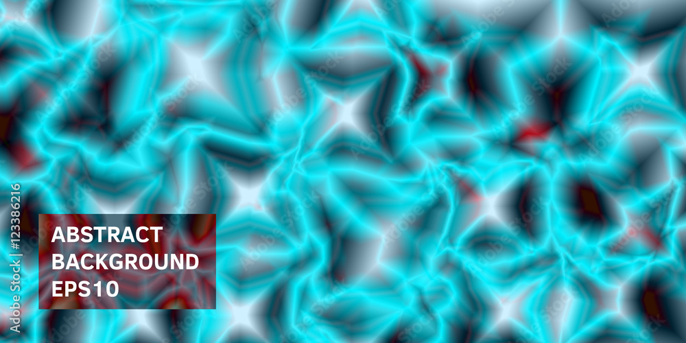 Poster abstract image with geometric shapes.