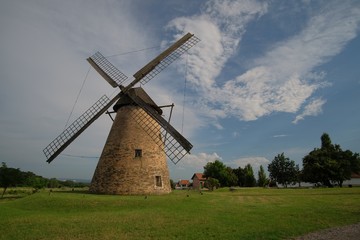 Fototapeta na wymiar Wooden windmilll