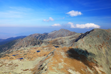 Autumn landscape in Natural Park Retezat, Romania