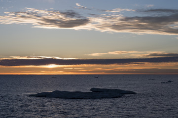 Sunset in Greenland