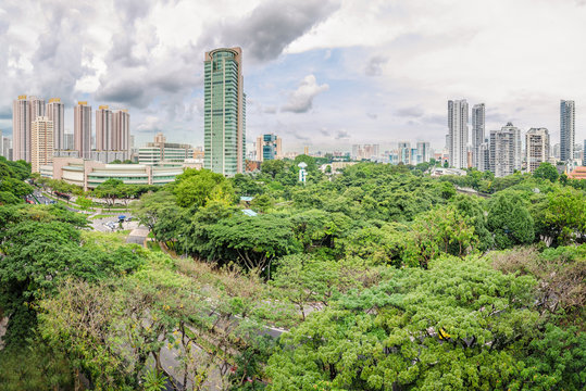 City skyline at dusk, Toa Payoh, Singapore