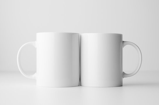 Mug Mock-Up - Two Mugs