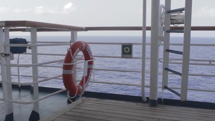 Life Preserver Ring hanging on Ship