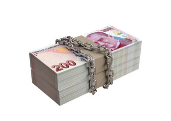 Chained Banknotes.