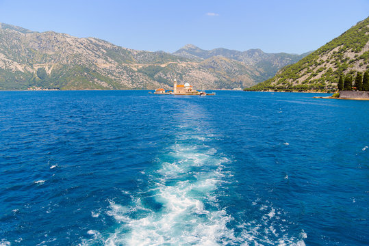 Island in the Boko Kotor Bay, Montenegro.