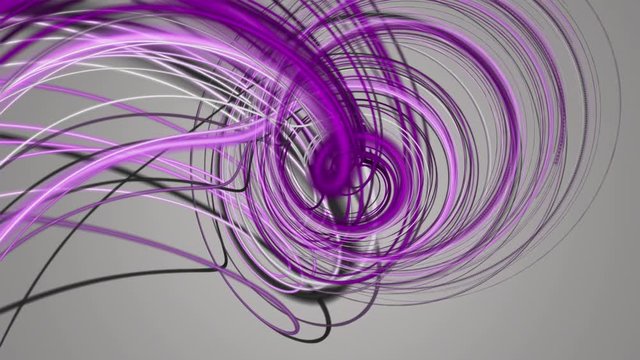 Romantic video animation with particle stripe object in slow motion, 4096x2304 loop 4K