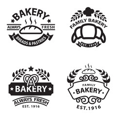 Obraz premium Bakery badge and logo icon