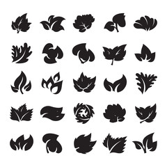 Leaf icon vector illustration.