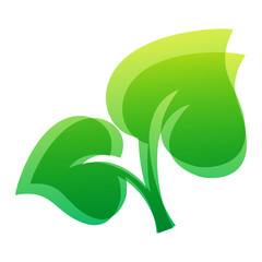 Leaf icon vector illustration.