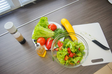 Fresh vegetables in the kitchen