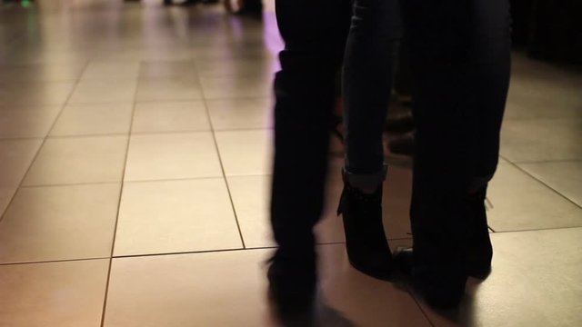 kizomba dance festival. shot of feet