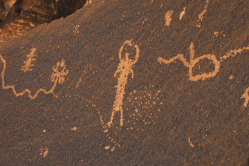 Petroglyphs near the Mexican Mountain Airstrip