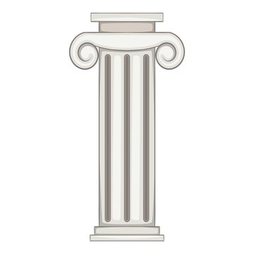 Column icon. Cartoon illustration of column vector icon for web