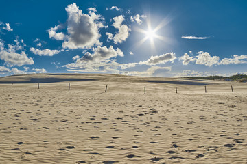 Endless Sandy Dunes of Leba in Poland
