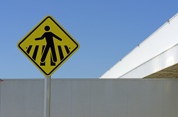Pedestrian crossing sign