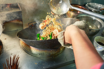 Stir fire cooking
