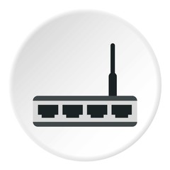 Modem icon. Flat illustration of modem vector icon for web