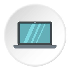 Laptop icon. Flat illustration of laptop vector icon for web