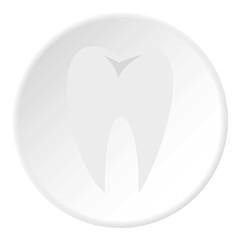 Tooth icon. Flat illustration of tooth vector icon for web