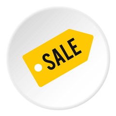Tag sale icon. Flat illustration of tag sale vector icon for web