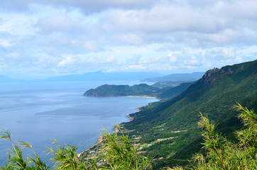 大隅半島より望む