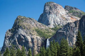 Waterfall in Yosemite on a Summer's Day