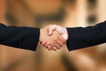 Business handshake is contract concept.