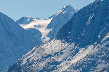 Fototapeta na wymiar mountains glacier snow rock
