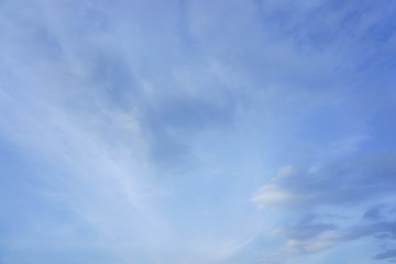 isolated blue sky in the afternoon
