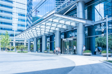 view of city square in Shanghai,China.
