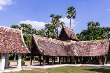 Wat Ton Kain, Old wood chapel in Chiang Mai Thailand