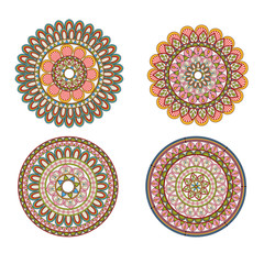 Mandale icon. Bohemic ornament indian and decoration theme. Colorful and isolated design. Vector illustration