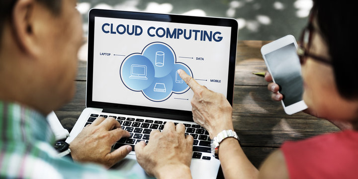 Cloud Computing Data Networking Connection Technology Concept