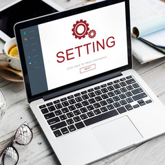Settings Electronic Device Homepage Concept