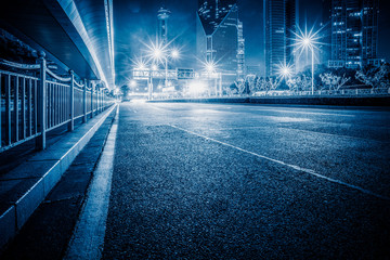 road through modern city in Shanghai,China.