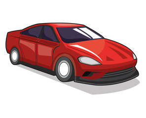 Classic car icon. Vehicle automobile and transportation theme. Isolated design. Vector illustration