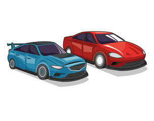 Obraz na płótnie Canvas Classic car icon. Vehicle automobile and transportation theme. Isolated design. Vector illustration