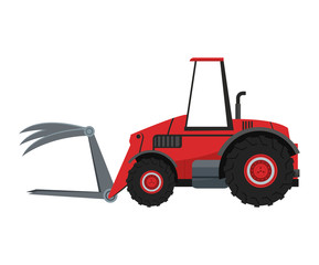 Truck machine icon. Farm lifestyle agriculture harvest and rural theme. Colorful and isolated design. Vector illustration