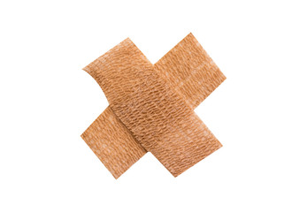First-aid plaster,Isolated on white with clipping path