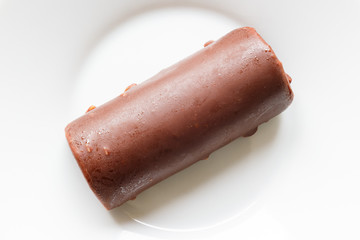 Cottage cheese rod with chocolate 