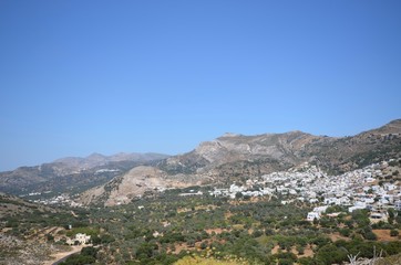 Overlooking a village on Naxos