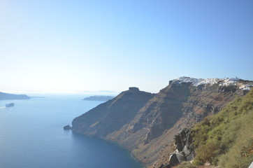 Fototapeta na wymiar Santorini Vista