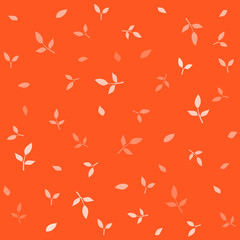 Pattern with leaves. Color vector background.