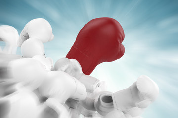 red boxing gloves
