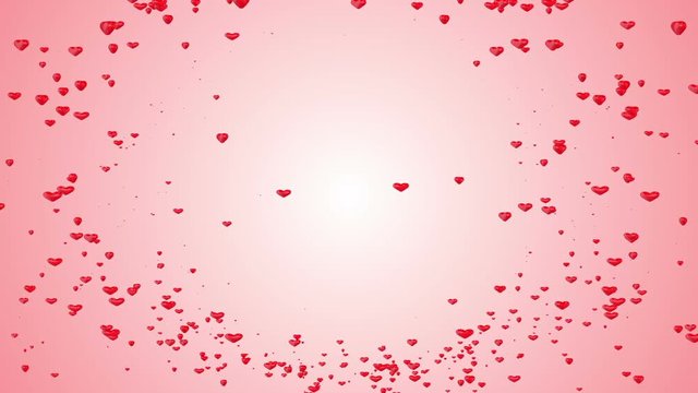 3d Heart Background_particle_abstruct