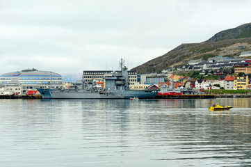 ships in the port Hammerfest, Norway