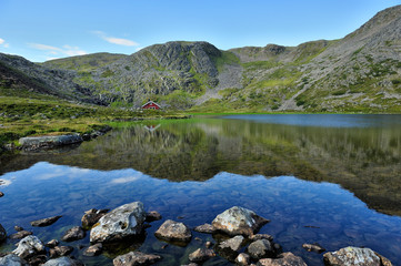 Fototapeta na wymiar landscape of Mageroya Island, Norway