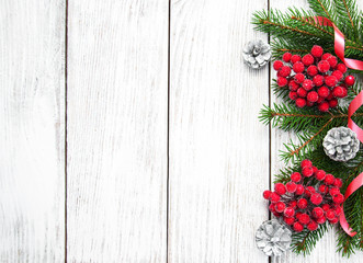 Fototapeta na wymiar christmas fir tree with decoration