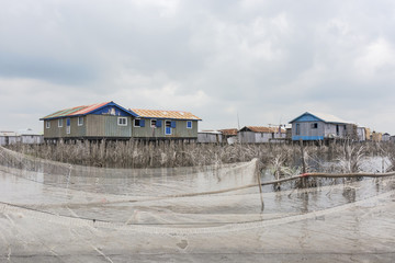 stilt houses in the village of Ganvie, Benin