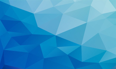 abstract Blue background, low poly textured triangle shapes in r